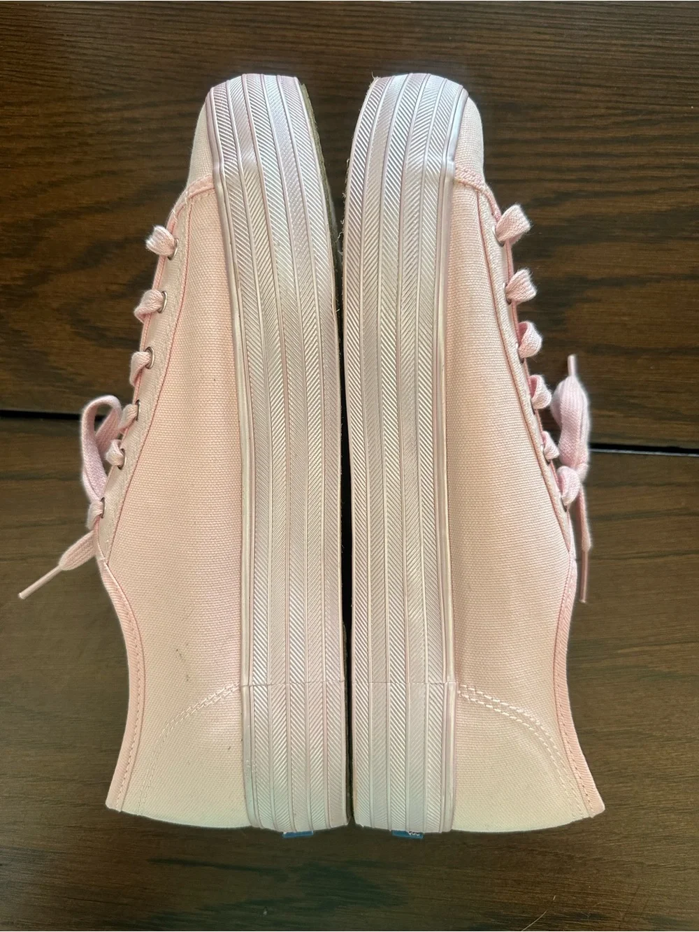 Keds Pink Low-Top Canvas Platform Sneakers 10M